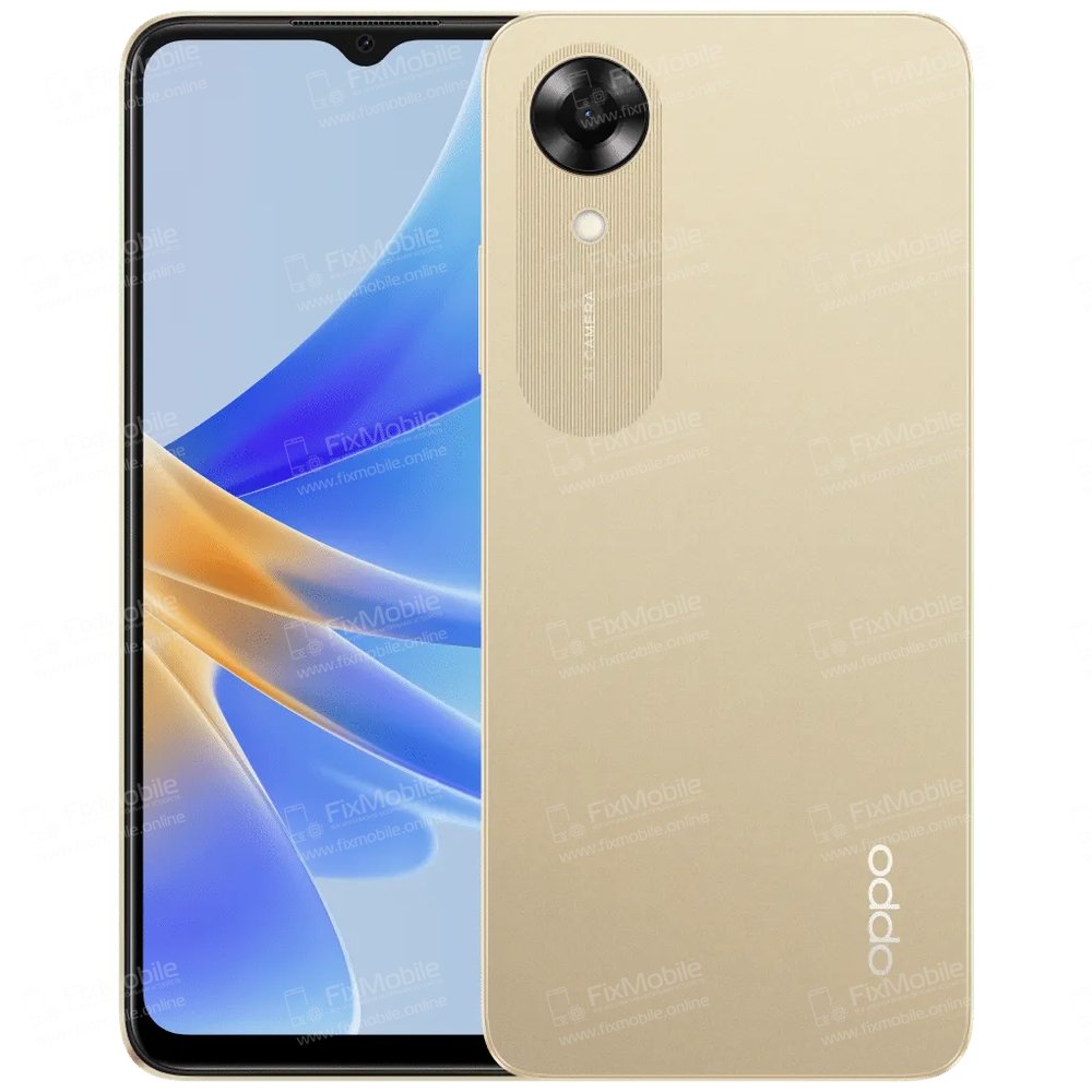 Стекло для Xiaomi OPPO A17k в сборе с OCA пленкой (черное)