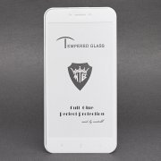 Защитное стекло для Xiaomi Redmi 5A (полное покрытие)(белое)