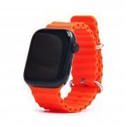 Ремешок - ApW26 Ocean Band для Apple Watch 40 mm силикон (оранжевый)