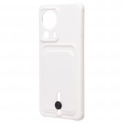 Чехол-накладка - SC304 с картхолдером для Xiaomi 13 Lite (217995) (белая) — 3