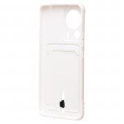 Чехол-накладка - SC304 с картхолдером для Xiaomi 13 Lite (217995) (белая) — 2