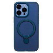Чехол-накладка - SM088 SafeMag для Apple iPhone 13 Pro (темно-синяя) — 1