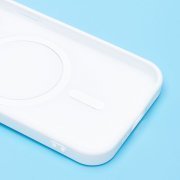 Чехол-накладка - SM020 Matte SafeMag для Apple iPhone 15 Pro (белая) — 2