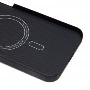 Чехол-накладка - SM009 POSH KEVLAR SafeMag для Apple iPhone 15 Pro Max (черная) — 3