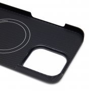 Чехол-накладка - SM009 POSH KEVLAR SafeMag для Apple iPhone 15 Pro Max (черная) — 2