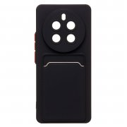 Чехол-накладка - SC337 с картхолдером для Realme 12 Pro (228820) (черная)