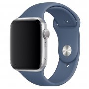 Ремешок ApW Sport Band Apple Watch 40 mm Watch 38 mm силикон на кнопке (S) (темно-синий)