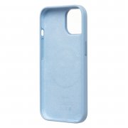 Чехол-накладка ORG Silicone Case SafeMag с анимацией для Apple iPhone 15 (светло-синяя) — 2