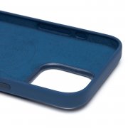 Чехол-накладка ORG Silicone Case SafeMag для Apple iPhone 16 Pro Max (темно-синяя) — 3