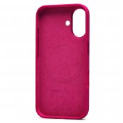 Чехол-накладка Silicone SafeMag с анимацией для Apple iPhone 16 (лунно-красная) — 2