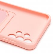 Чехол-накладка с картхолдером для Samsung Galaxy A13 4G (A135F) (светло-розовая) — 2
