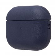 Чехол для кейса AirPods (3-го поколения) экокожа (темно-синий) — 3
