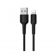 Кабель Borofone BX16 Easy (USB - lightning) 100см 2A (черный) — 1