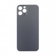 Задняя крышка для Apple iPhone 12 Pro (серый) (стекло, узкий вырез под камеру, логотип) - Премиум — 2