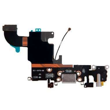 Шлейф для Apple iPhone 6S на разъем зарядки/разъем гарнитуры/микрофон (белый) — 2