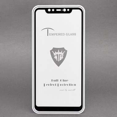 Защитное стекло для Xiaomi Mi 8 (полное покрытие)(черное) &mdash; 1