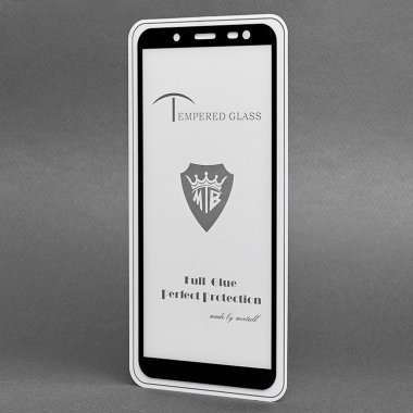 Защитное стекло для Samsung Galaxy J6 (2018) J600F (полное покрытие)(черное) &mdash; 2