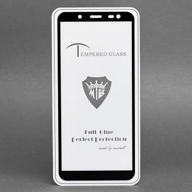 Защитное стекло для Samsung Galaxy J6 (2018) J600F (полное покрытие)(черное) &mdash; 1