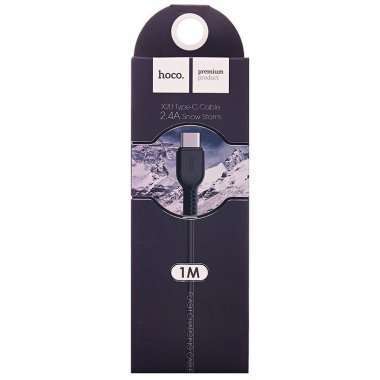 Кабель HOCO X20 Snow Storm (USB - Type-C) черный — 2
