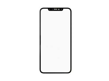 Стекло для Apple iPhone XS Max с пленкой OCA (черное) &mdash; 1
