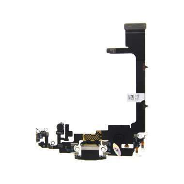 Шлейф для Apple iPhone 11 Pro на разъем зарядки/микрофон (черный) &mdash; 2