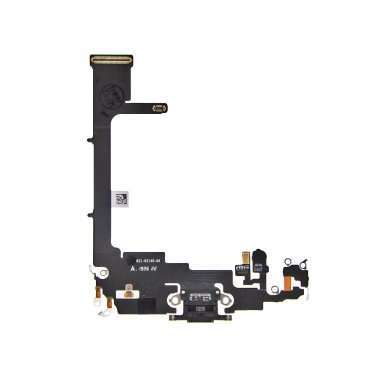 Шлейф для Apple iPhone 11 Pro на разъем зарядки/микрофон (черный) &mdash; 1