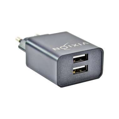 Сетевое зарядное устройство VIXION L7 2USB 2.1A (черное) — 2