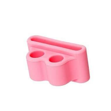 Держатель силиконовый для наушников Apple AirPods (розовый) — 2
