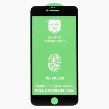 Защитная плёнка силиконовая для Apple iPhone 6 Plus матовая (черная) &mdash; 1