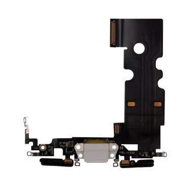 Шлейф для Apple iPhone 8 на разъем зарядки/микрофон (белый) Премиум — 1