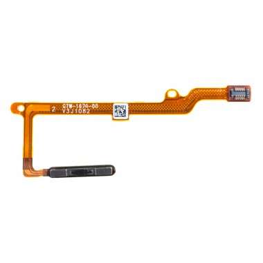 Шлейф для Huawei Nova 8i + сканер отпечатка пальца (черный) — 2