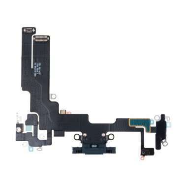 Шлейф для Apple iPhone 14 на разъем зарядки/микрофон (черный) Премиум &mdash; 2