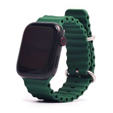 Ремешок - ApW26 Ocean Band Apple Watch 40 mm силикон (зеленый) — 1