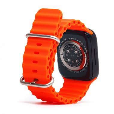Ремешок - ApW26 Ocean Band для Apple Watch 40 mm силикон (оранжевый) — 4