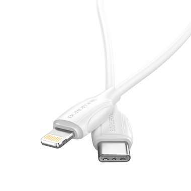 Кабель для Apple Borofone BX19 (Type-C - lightning) (белый) — 7