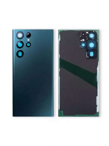 Задняя крышка для Samsung Galaxy S22 Ultra (S908B) (зеленая) премиум — 2