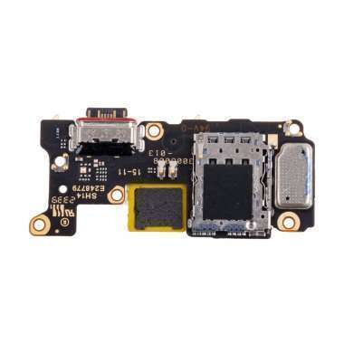Шлейф для Xiaomi Poco F5 Pro плата разъем зарядки/разъем SIM/микрофон - Премиум — 1