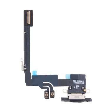 Шлейф для Apple iPhone 16 Pro на системный разъем/микрофон (черный) Премиум — 1