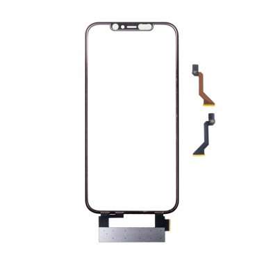 Стекло для Apple iPhone 12 Pro Max в сборе с тачскрином, рамкой и OCA пленкой (черное)