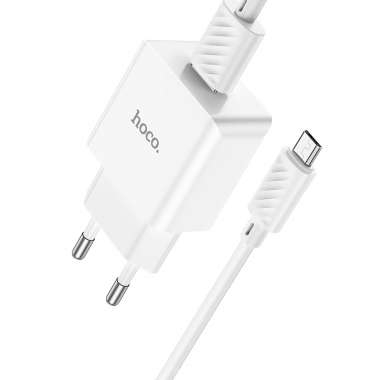 Сетевое зарядное устройство Hoco C106A (USB - Micro USB) (белое) — 7